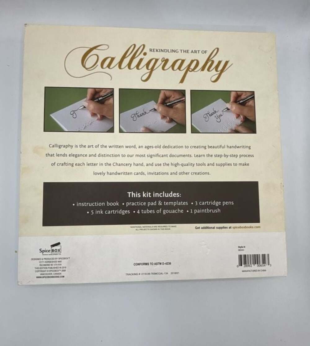 SpiceBox Master Class Rekindling the Art of Calligraphy Kit